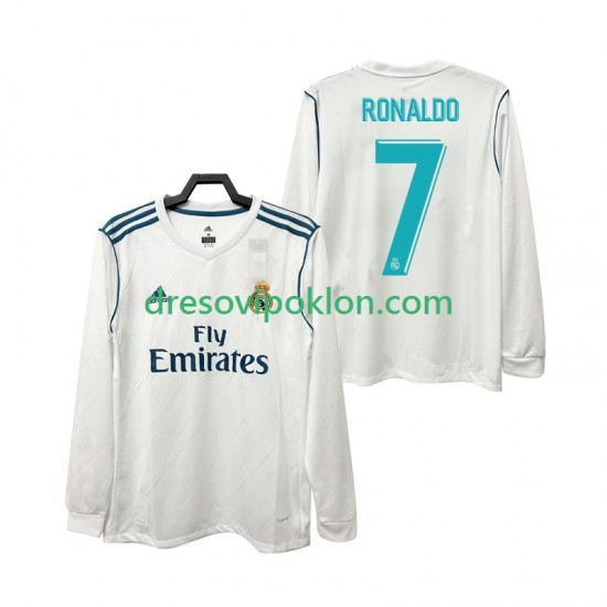 Real Madrid CRISTIANO RONALDO 7 2017 2018 Retro Dres Domaći Dugim Rukavima ,Muški