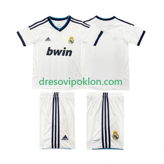 Real Madrid 2012 2013 Retro Dres Domaći Kratkih Rukava ,Dječji Komplet