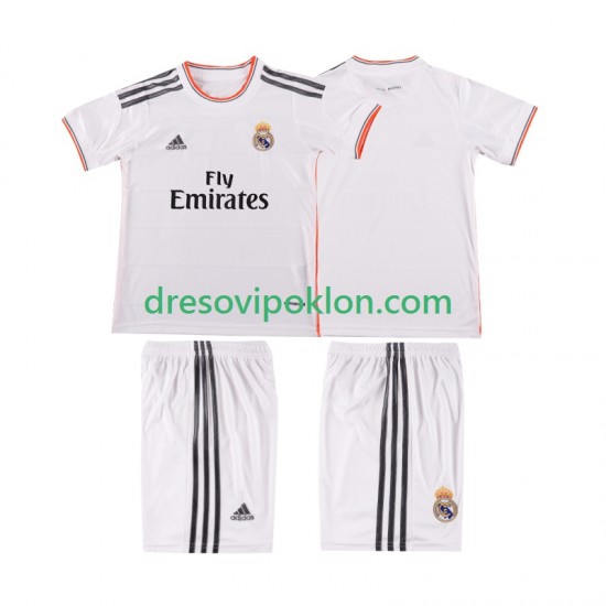Real Madrid 2013 2014 Retro Dres Domaći Kratkih Rukava ,Dječji Komplet