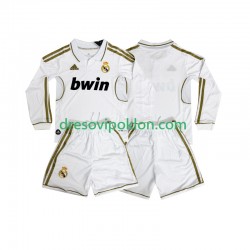 Real Madrid 2012 Retro Dres Domaći 2011 Dugim Rukavima ,Dječji Komplet