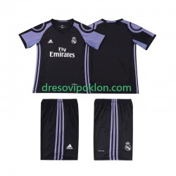Real Madrid 2016 2017 Retro Dres Treći Kratkih Rukava ,Dječji Komplet