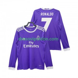 Real Madrid Cristiano Ronaldo 7 2016 2017 Retro Dres Gostujući Dugim Rukavima ,Muški