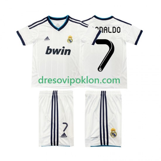 Real Madrid Cristiano Ronaldo 7 2012 2013 Retro Dres Domaći Kratkih Rukava ,Dječji Komplet