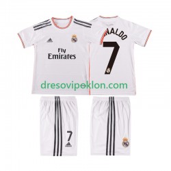 Real Madrid Cristiano Ronaldo 7 2013 2014 Retro Dres Domaći Kratkih Rukava ,Dječji Komplet