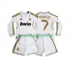 Real Madrid Cristiano Ronaldo 7 2012 Retro Dres Domaći 2011 Dugim Rukavima ,Dječji Komplet