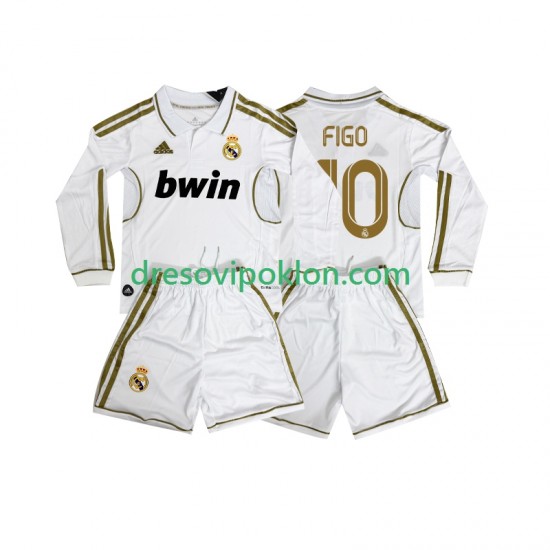 Real Madrid FIGO 10 2012 Retro Dres Domaći 2011 Dugim Rukavima ,Dječji Komplet