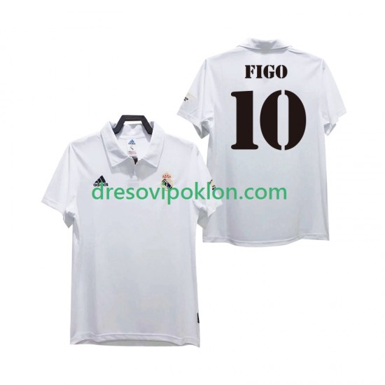 Real Madrid FIGO 10 2003 Retro Dres Domaći 2002 Kratkih Rukava ,Muški