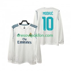 Real Madrid Modrić 10 2017 2018 Retro Dres Domaći Dugim Rukavima ,Muški