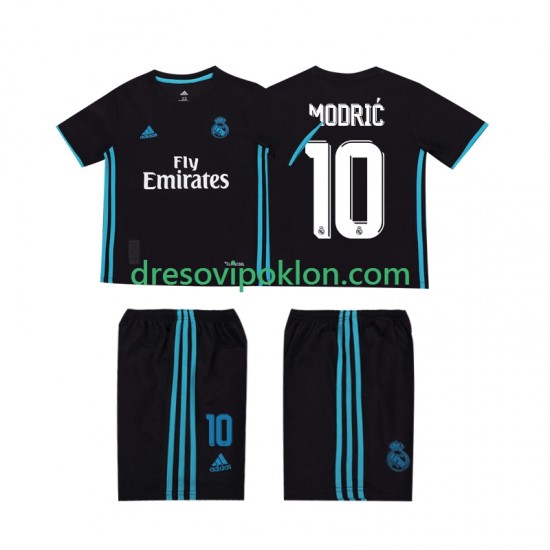 Real Madrid Modrić 10 2017 2018 Retro Dres Gostujući Kratkih Rukava ,Dječji Komplet
