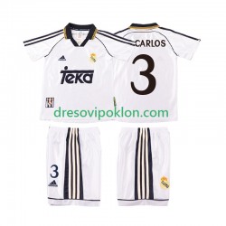 Real Madrid R CARLOS 3 2000 Retro Dres Domaći 1998 Kratkih Rukava ,Dječji Komplet
