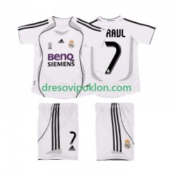 Real Madrid RAUL 7 2007 Retro Dres Domaći 2006 Kratkih Rukava ,Dječji Komplet