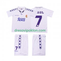 Real Madrid RAUL 7 1996 Retro Dres Domaći 1994 Kratkih Rukava ,Dječji Komplet
