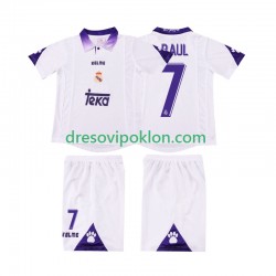 Real Madrid RAUL 7 1997 Retro Dres Domaći 1998 Kratkih Rukava ,Dječji Komplet