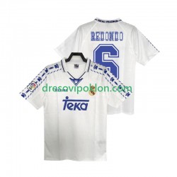 Real Madrid REDONDO 6 1996 1997 Retro Dres Domaći Kratkih Rukava ,Muški