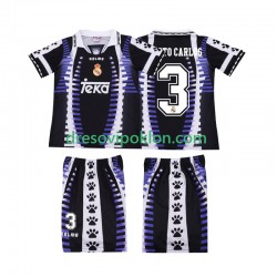 Real Madrid ROBERTO CARLOS 3 1997 Retro Dres Treći 1998 Kratkih Rukava ,Dječji Komplet