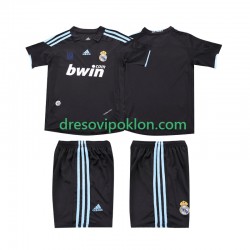 Real Madrid 2009 Retro Dres Gostujući 2010 Kratkih Rukava ,Dječji Komplet