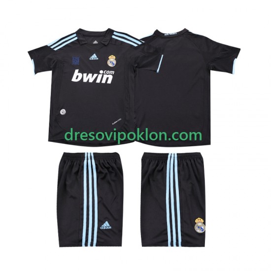 Real Madrid 2009 Retro Dres Gostujući 2010 Kratkih Rukava ,Dječji Komplet