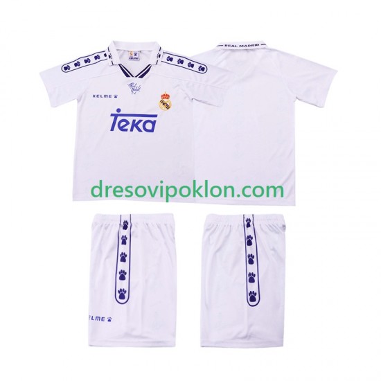 Real Madrid 1996 Retro Dres Domaći 1994 Kratkih Rukava ,Dječji Komplet