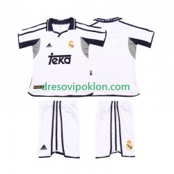 Real Madrid 2001 Retro Dres Domaći 2002 Kratkih Rukava ,Dječji Komplet