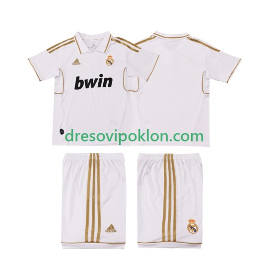 Real Madrid 2012 Retro Dres Domaći 2011 Kratkih Rukava ,Dječji Komplet