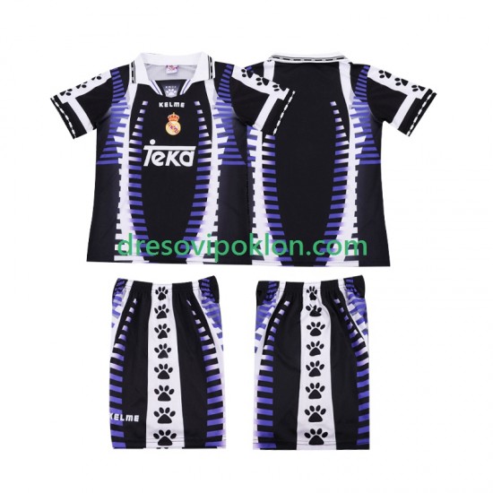 Real Madrid 1997 Retro Dres Treći 1998 Kratkih Rukava ,Dječji Komplet