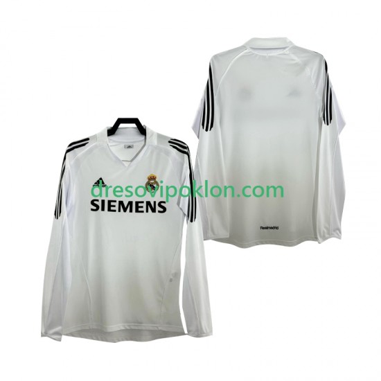 Real Madrid 2005 Retro Dres Domaći 2006 Dugim Rukavima ,Muški