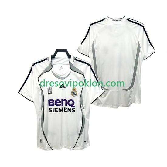 Real Madrid 2007 Retro Dres Domaći 2006 Kratkih Rukava ,Muški