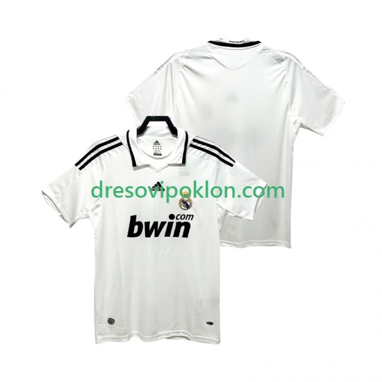Real Madrid 2009 Retro Dres Domaći 2008 Kratkih Rukava ,Muški