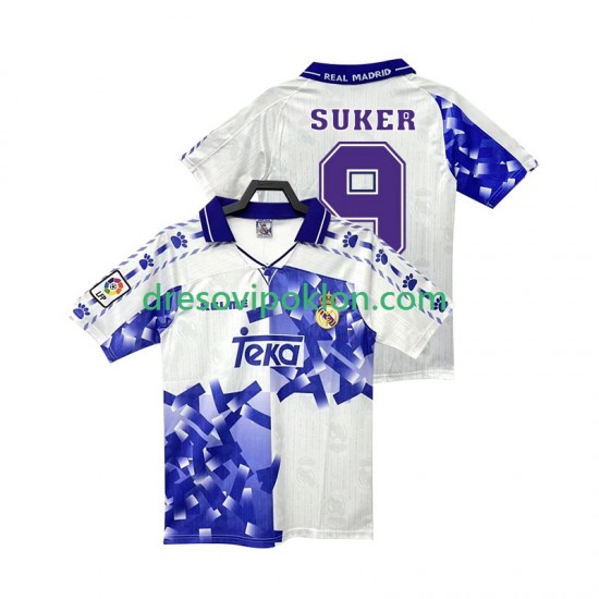 Real Madrid SUKER 9 1996 1997 Retro Dres Treći Kratkih Rukava ,Muški