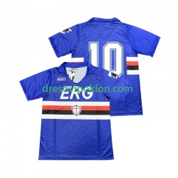 Sampdoria 10 1990 1991 Retro Dres Domaći Kratkih Rukava ,Muški