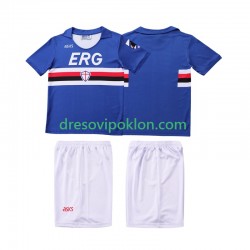 Sampdoria 1990 1991 Retro Dres Domaći Kratkih Rukava ,Dječji Komplet