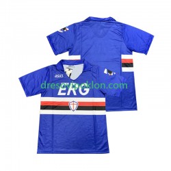 Sampdoria 1990 1991 Retro Dres Domaći Kratkih Rukava ,Muški