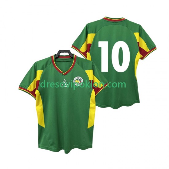 Senegal 10 Retro Dres Gostujući 2002 Kratkih Rukava ,Muški