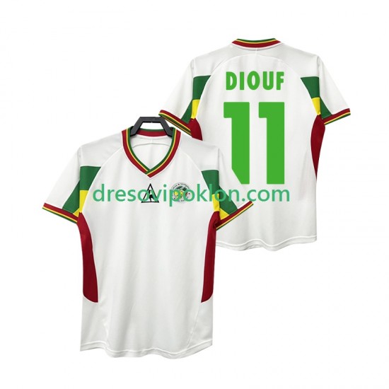 Senegal DIOUF 11 Retro Dres Domaći 2002 Kratkih Rukava ,Muški