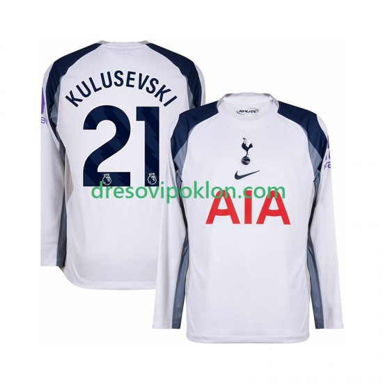 Tottenham Hotspur Kulusevski 21 Dres Domaći 2025-2026 Dugim Rukavima ,Muški