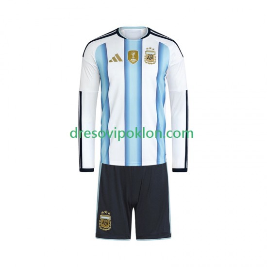 Argentina Dres Domaći World Cup 2026 Dugim Rukavima ,Dječji Komplet