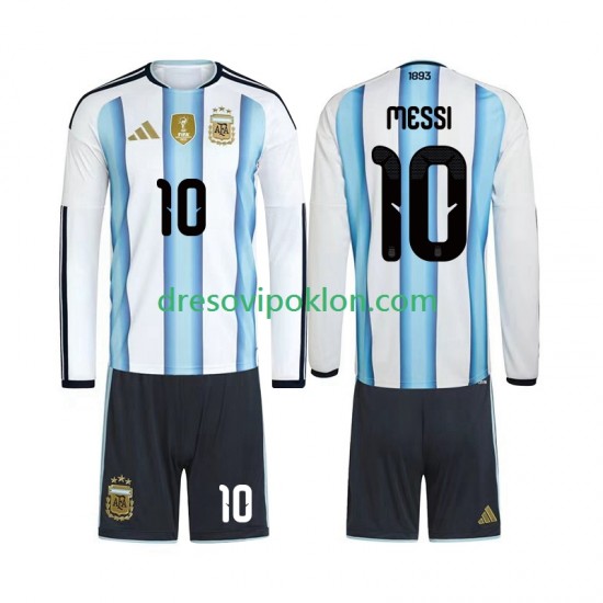 Argentina Lionel Messi 10 Dres Domaći World Cup 2026 Dugim Rukavima ,Dječji Komplet