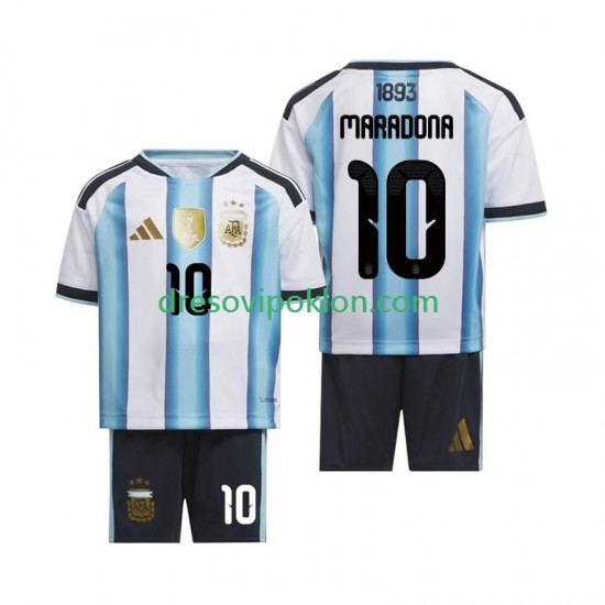 Argentina Maradona 10 Dres Domaći World Cup 2026 Kratkih Rukava ,Dječji Komplet