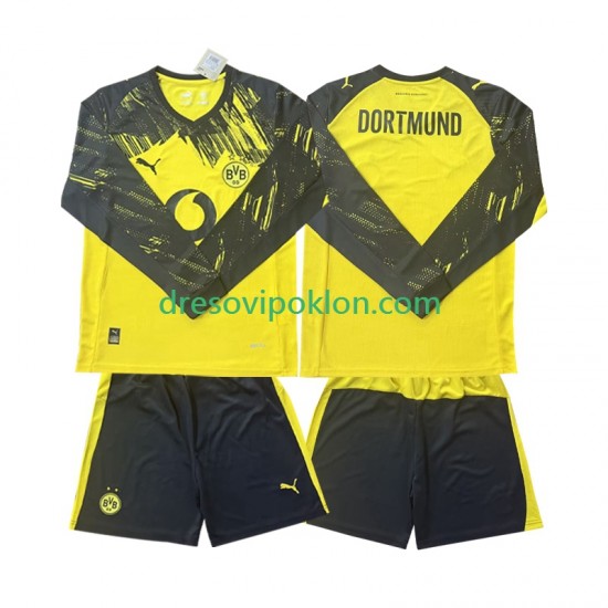 Borussia Dortmund Dres Domaći 2025-2026 Dugim Rukavima ,Dječji Komplet