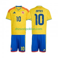 Kolumbija James Rodriguez 10 Dres Domaći World Cup 2026 Kratkih Rukava ,Dječji Komplet