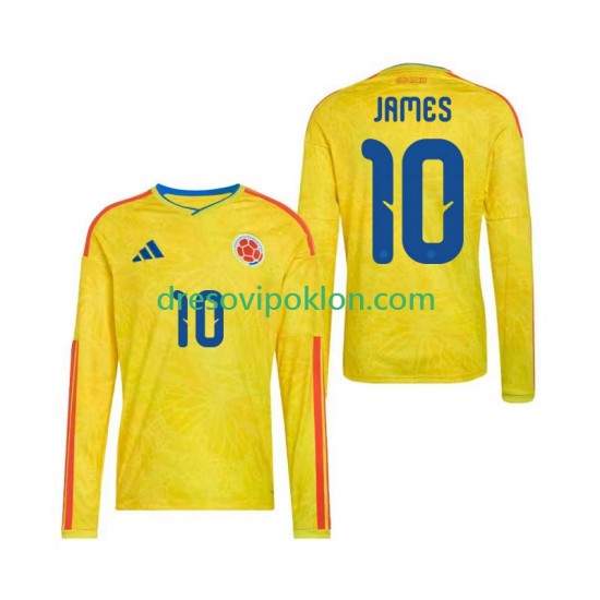 Kolumbija James Rodriguez 10 Dres Domaći World Cup 2026 Dugim Rukavima ,Muški