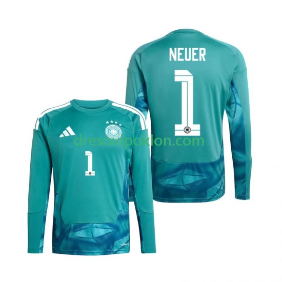 Njemačka Golmanski Manuel Neuer 1 Dres Domaći World Cup 2026 Dugim Rukavima ,Muški