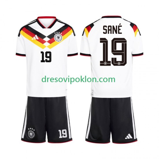 Njemačka Leroy Sane 19 Dres Domaći World Cup 2026 Kratkih Rukava ,Dječji Komplet