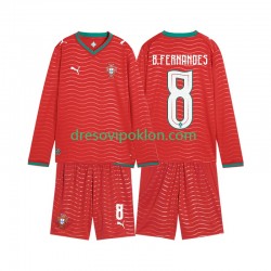 Portugal Bruno Fernandes 8 Dres Domaći World Cup 2026 Dugim Rukavima ,Dječji Komplet