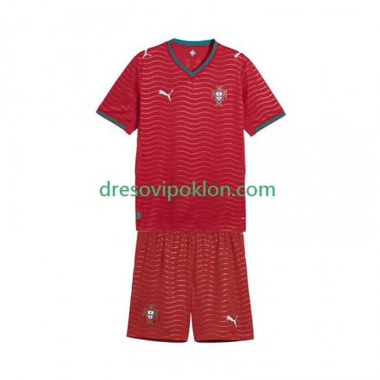 Portugal Dres Domaći World Cup 2026 Kratkih Rukava ,Dječji Komplet