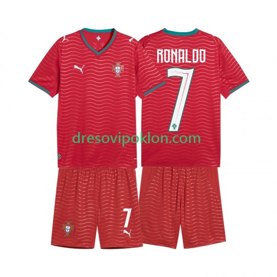 Portugal Cristiano Ronaldo 7 Dres Domaći World Cup 2026 Kratkih Rukava ,Dječji Komplet