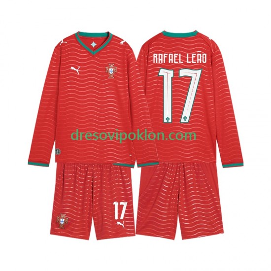 Portugal Rafael Leao 17 Dres Domaći World Cup 2026 Dugim Rukavima ,Dječji Komplet