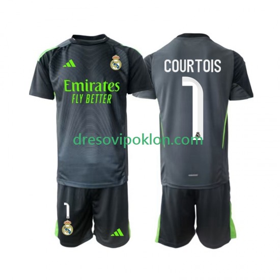 Real Madrid Golmanski Thibaut Courtois 1 Dres Treći 2025-2026 Kratkih Rukava ,Dječji Komplet