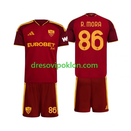 Roma Rodrigo Mora 86 Dres Domaći 2026-2027 Kratkih Rukava ,Dječji Komplet