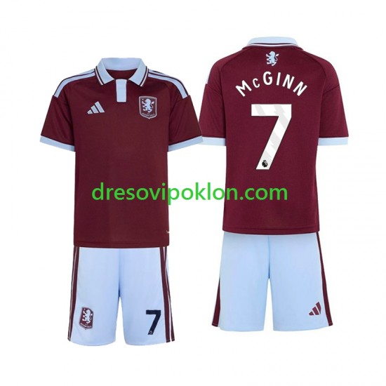Aston Villa John McGinn 7 Dres Domaći 2026-2027 Kratkih Rukava ,Dječji Komplet